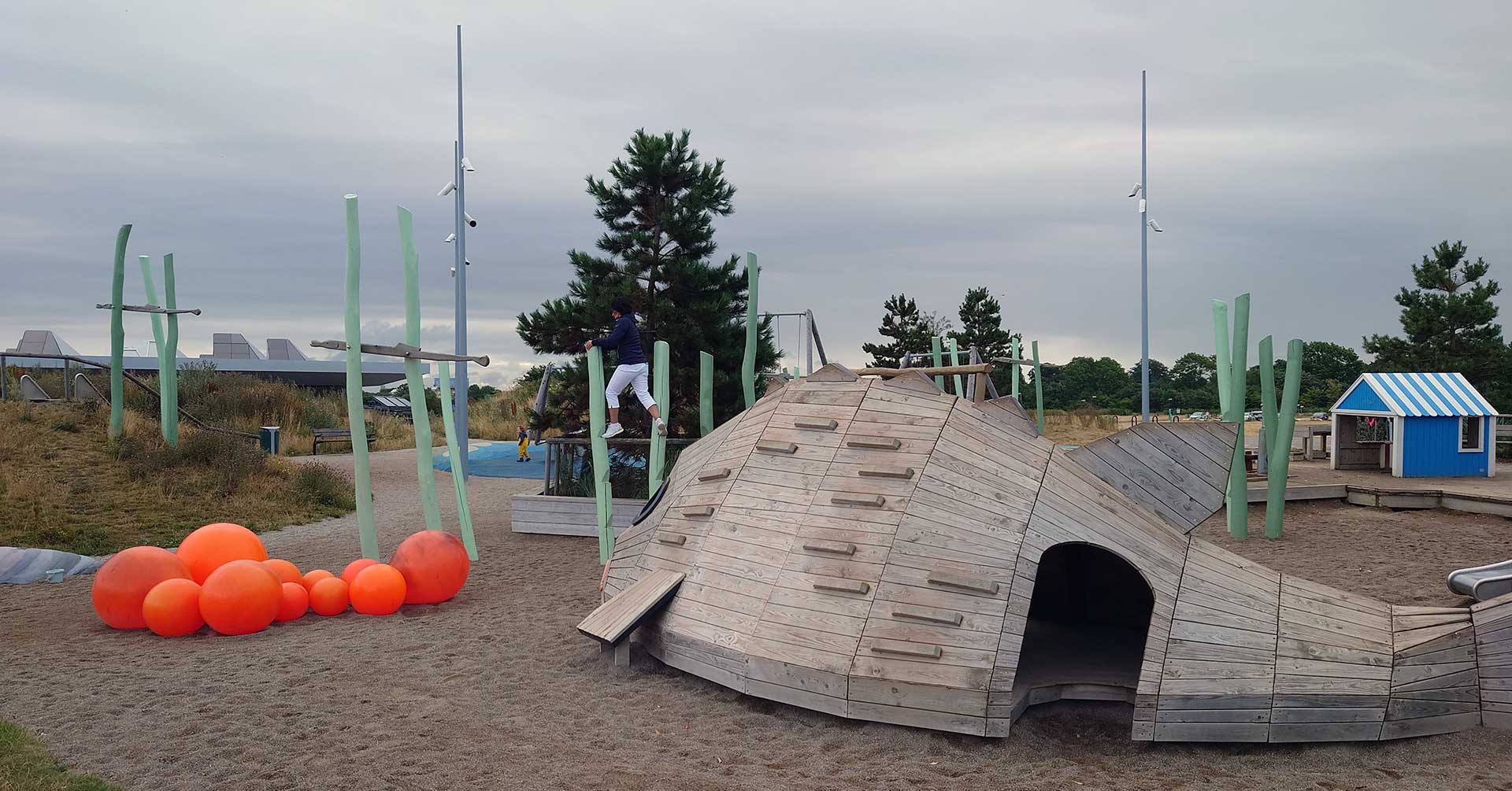 Детская площадка «Эресунн» в Мальме 26 июля 2022. Фото: Никлас Бённемарк.