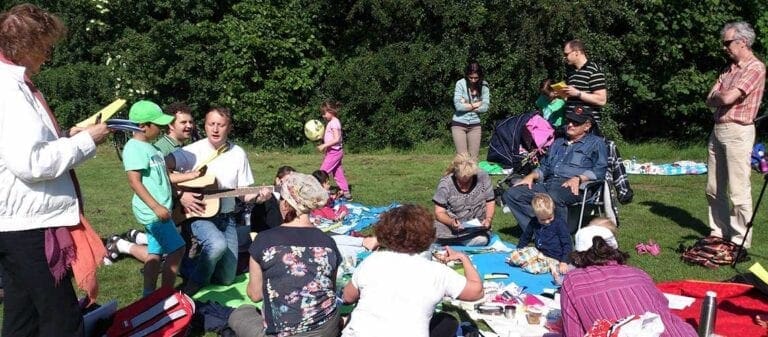 Picknick med brännboll och trubadursång i Malmö