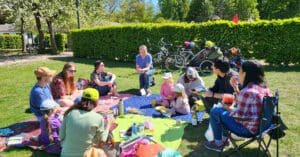 Skruvs picknick i Lund 20 maj 2023. Foto: Nuria Bönnemark.