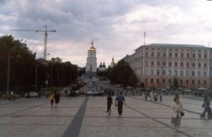 torg i en stad